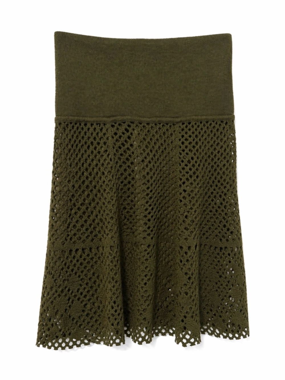 🤎 Marc Cain Crochet Knit Skirt (Size 2)